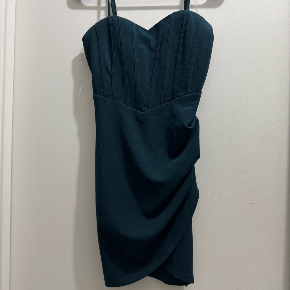 Windsor Dark Teal Mini Dress